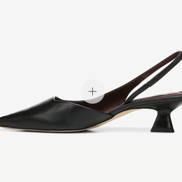 Sarto Devin Pointed Toe Kitten Heel Slingback Pump - Picture 3 of 9